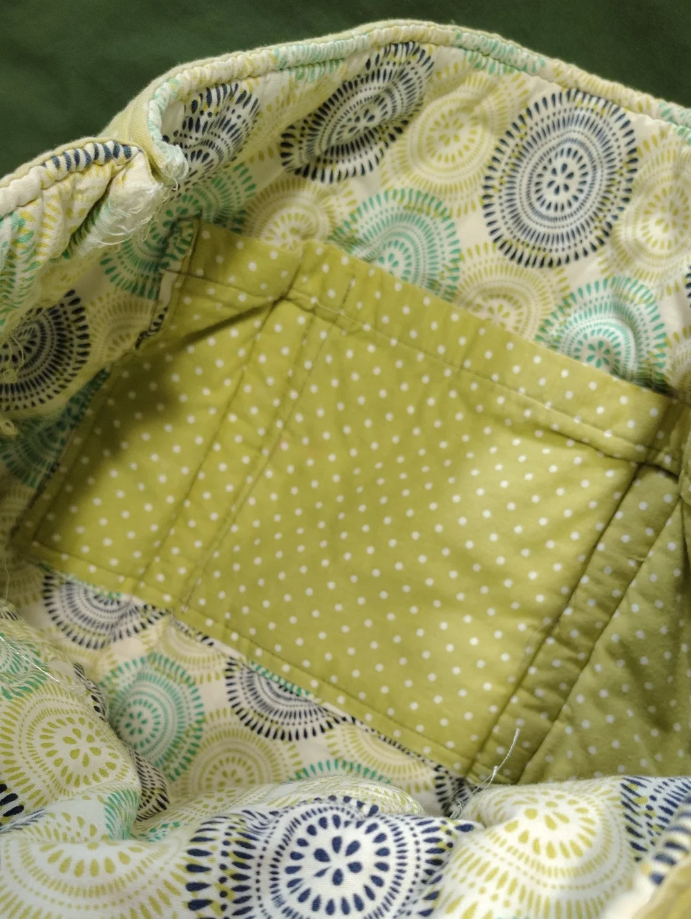 Large Handmade Washable Diaper Tote With Matching Changing Mat